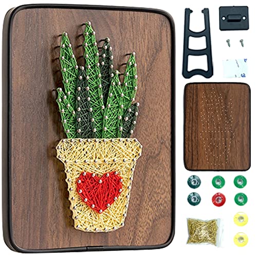 Image of BAZIMA DIY String Art Kit for Beginner, DIY Aloe Craft Kit,Unique Gift,Craft Kit for Holidays