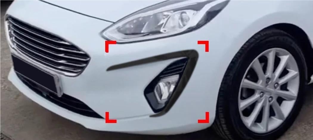 2 Pezzi Per Ford Per Fiesta MK8 Per Pre-restyling 2018 2019 2020 Spoiler Laterale Per Paraurti Anteriore(Carbon Look)