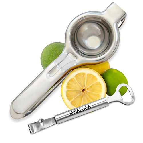 image for Jenaluca Channel Knife Lemon Zester and Squeezer Bartending Tools Gift