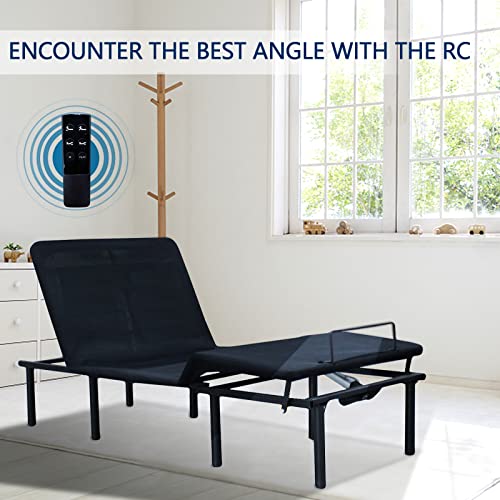 Tatub Twin Xl Adjustable Bed Frame With Head And Foot Incline, Electric Adjustable Bed Base With New Generation Motor, Adjustable Bed For Seniors With Wireless Remote Control, 400 Lbs Capacity #TOP4