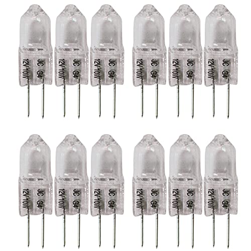 12 Pcs Halogen Jc Type Light Bulb G4 Base 12V 10W Watt #TOP5