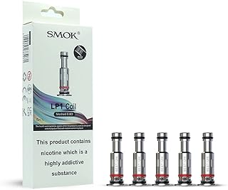 Smok Novo 4 LP1 Coils - Pack of 5 [0.8ohm Meshed] Works With Novo 4 Kit, Novo 4 Mini Kit, Nfix Pro Kit No Nicotine