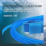 KOETSU Surf Leash 6ft/7ft/8ft/9ft/10ft - Premium Surfboard Leash for Shortboard/Longboard/SUP - 7mm Polyurethane Cord with Quick Release, Dual Swivel & Comfortable Neoprene Cuff - Image 5