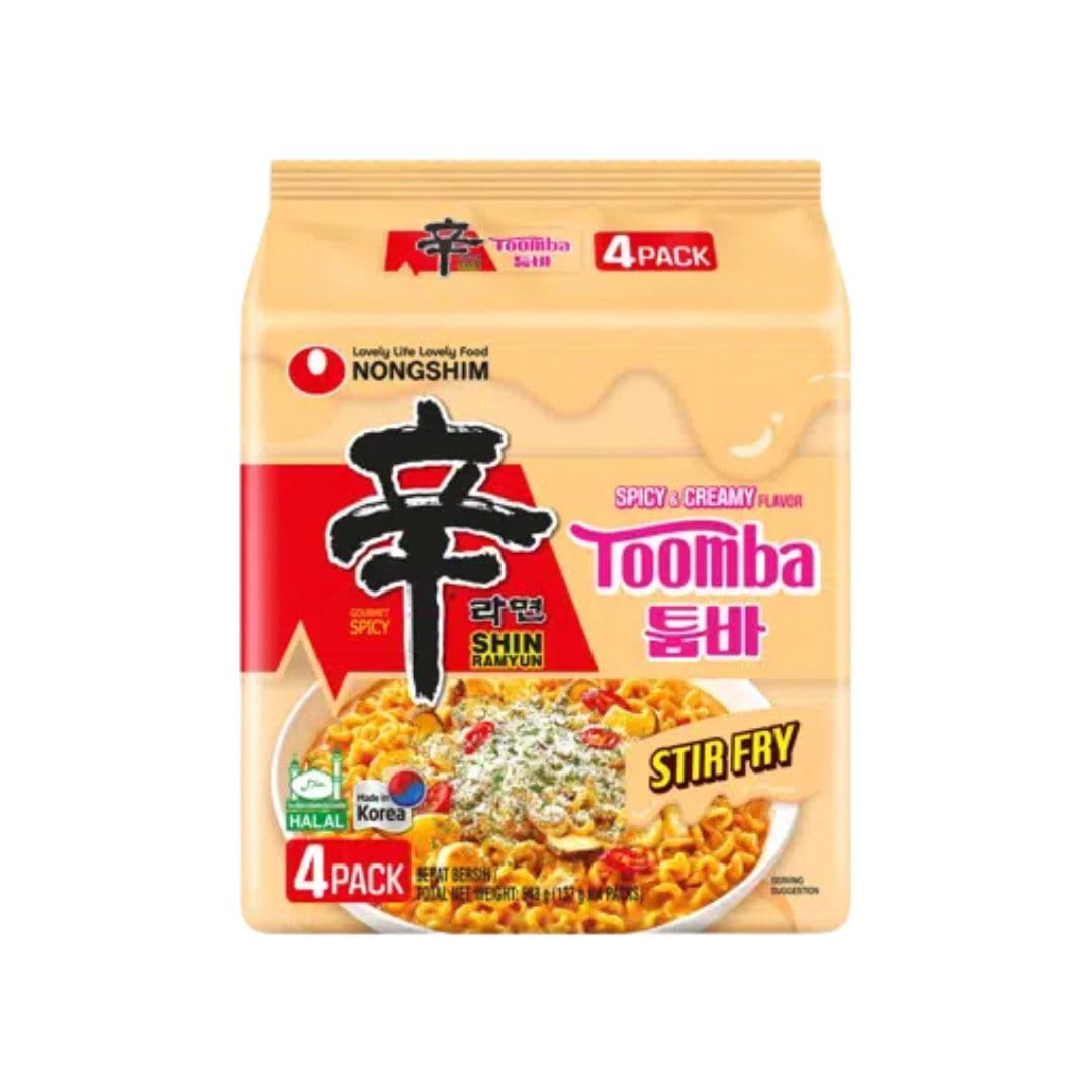 Shin Ramyun Toomba 137g Pack de 4 Korean Market