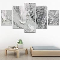 SIGNWIN 5 Panel Canvas Wall Art Abstract Colorful Decorative Elements Modern Artwork for Home Decorations Ready to Hang - 60