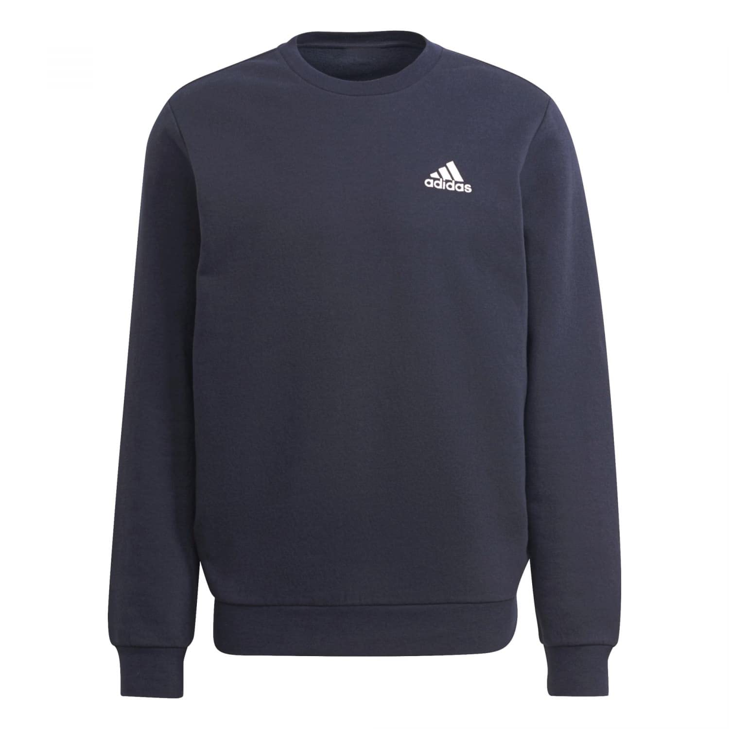 adidas Essentials Fleece Sweatshirt Felpa Uomo S Legend Ink/White