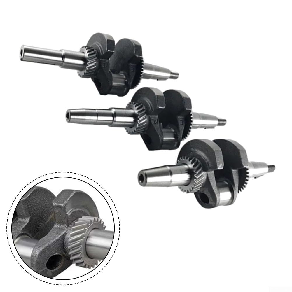 Kurbelwelle für 2KW 5KW Benzin Generatoren Kompatibel mit Motormodellen 168F 188F 192F Metallkonstruktion für Zuverlässigkeit und langfristigen Einsatz (168F 23mm)