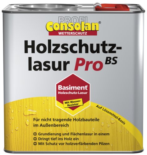 Preisvergleich Produktbild 750 ml Consolan Profi Holzschutzlasur Pro, Ebenholz
