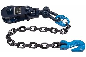 4 Ton 4.5&quot; Snatch Block With Chain For Flatbed Tow Truck