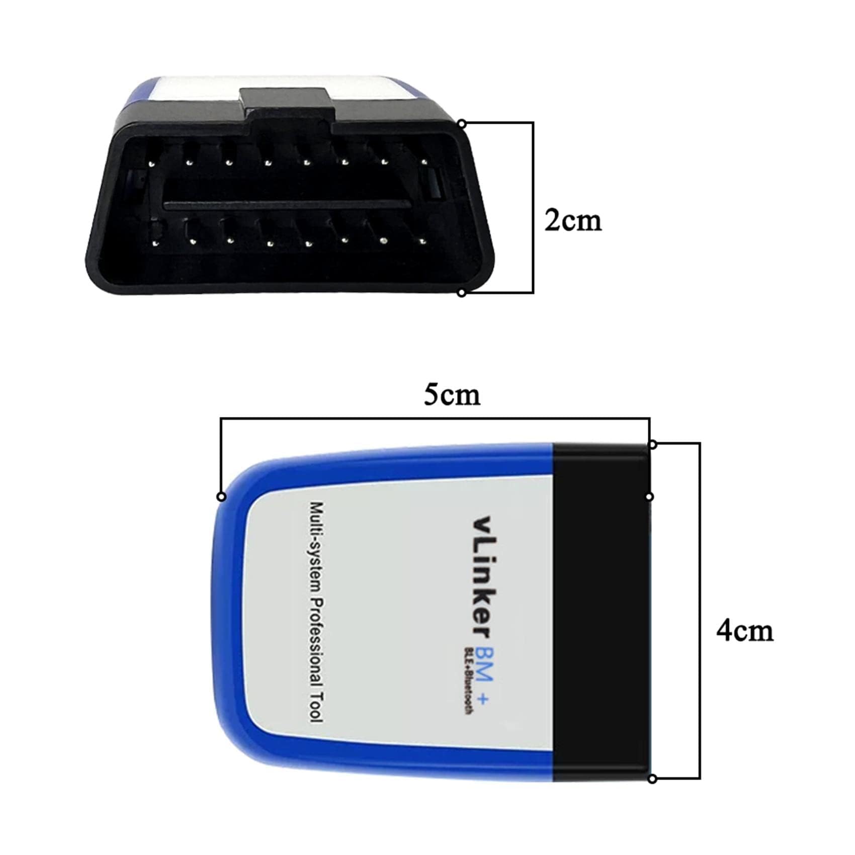 vLinker BM+ OBD2 Bluetooth Diagnostic Scan Tool, Scanner per auto OBDII per iOS, Android e Windows - Realizzato per BimmerCode
