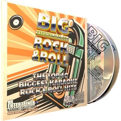 Mr Entertainer Big Karaoke Hits of Rock & Roll - Double CD+G (CDG) Pack. 40 Greatest Ever Rock & Roll Songs