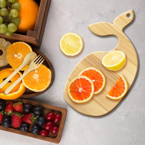 Tabla de Cortar y Servir en Bambú con Diseño de Ballena miniatura 5