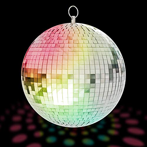 Kicko Mirror Disco Ball - Cool and Fun Silver Hanging Party Disco Ball  8 Inch Party Decorations, Party Design, Dance and Music Festivals