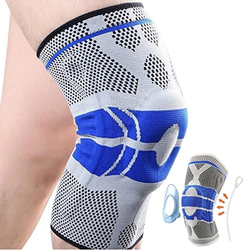 Joelheira Ortopedica De Compressão Silicone E Fio De Flexível Aço...