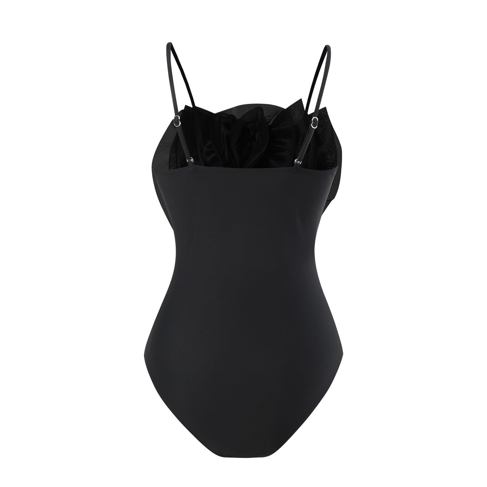 Costume da bagno estivo da donna con fiori grandi, 1 pezzo + 1 copricostume da bagno con due stampe Monokini Bikini 2 costumi da bagno Tankini Set per vacanze Beachwear Costumi da bagno