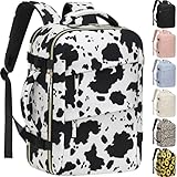 Tenot Carry on Backpack for Women TSA Approved 15.6 Inch Travel Laptop Backpack for Women Travel Essentials Womens Travel Backpack Cow Print