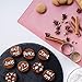 AMYONE Perforated Baking Mats, 2 PCS Pink Eclair Silicone Mat for Half Sheet, Non-Stick Reusable Oven Liners for Making Bread/Pizza/Pastry/Cookie 11 5/8