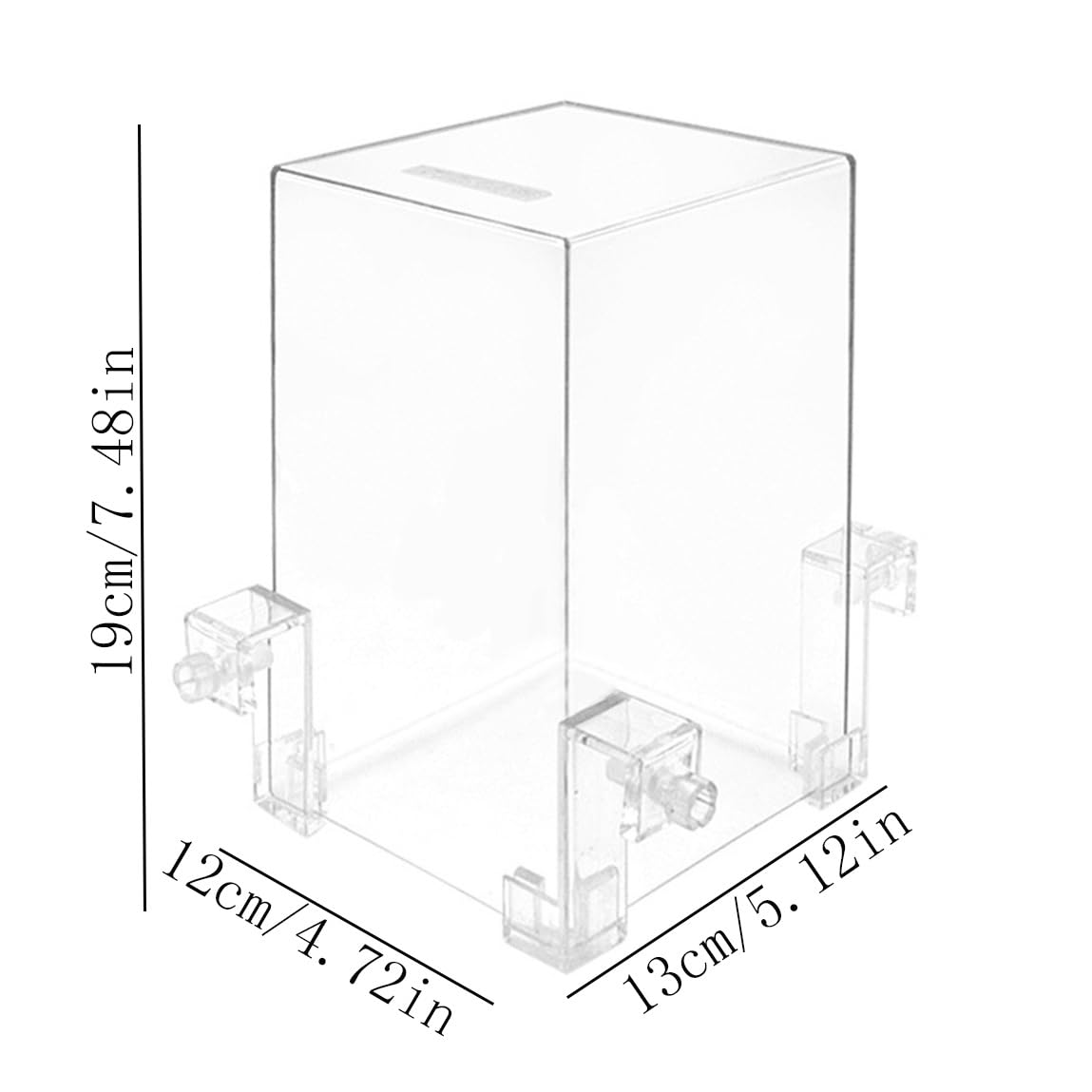 Acuario Tanque de Peces de presión Negativa, innovación HD, Tanque de Acuario acrílico Transparente, Tanque ecológico de Mesa Rectangular Peces Acuario