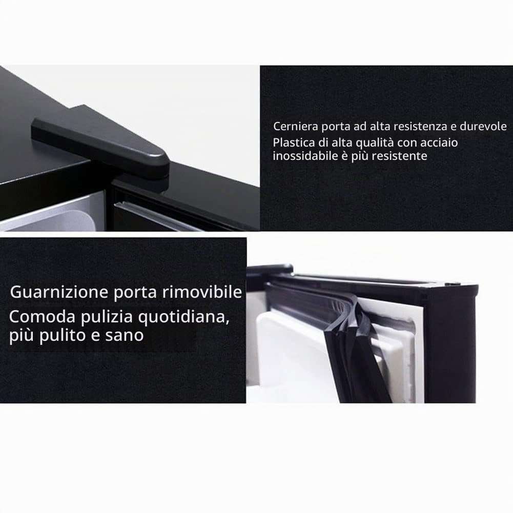 40L Mini Frigo Da Tavolo Frigorifero Per Bevande E Birra Autoportante Con Serratura Sotto Il Bancone Larder Con Raffreddamento E Calore Luce LED + Serratura E Chiave Per Alberghi, Camere Da Letto ( Co