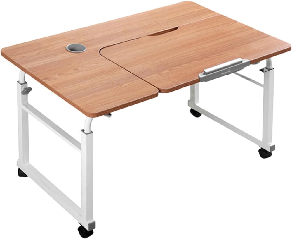 Table de lit à roulettes pour soulager le dos et poser son ordinateur portable