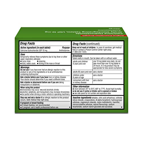 Primary Health Cetirizine Hcl, 10mg Odt, 24 Count, 24 Count
