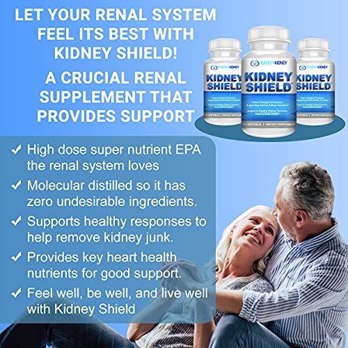 Kidney Shield Fish Oil Renal Supplement & Kidney Restore Bio Fiber Acacia Powder #TOP4
