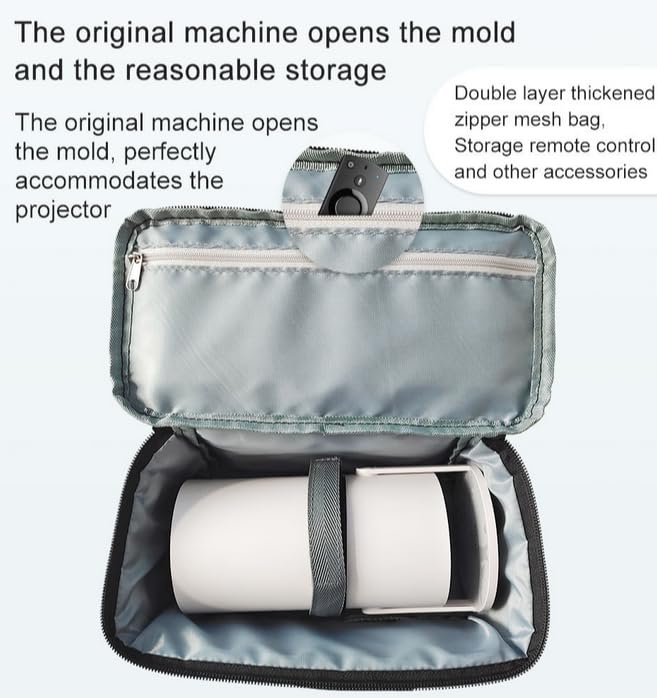 Funda portátil multifuncional para proyector HY320/HY300, bolsa suave impermeable y a prueba de polvo de tela Oxford miniatura 4