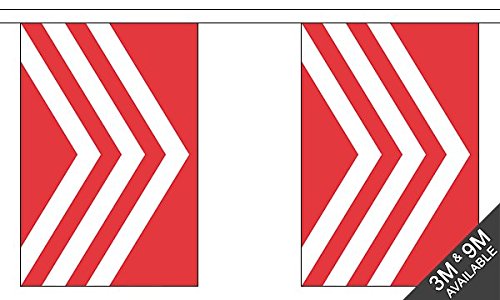 Flagtex Glamorgan Fabric Bunting โ 9m with 30 Flags โ Premium Indoor & Outdoor Decoration โ image 1