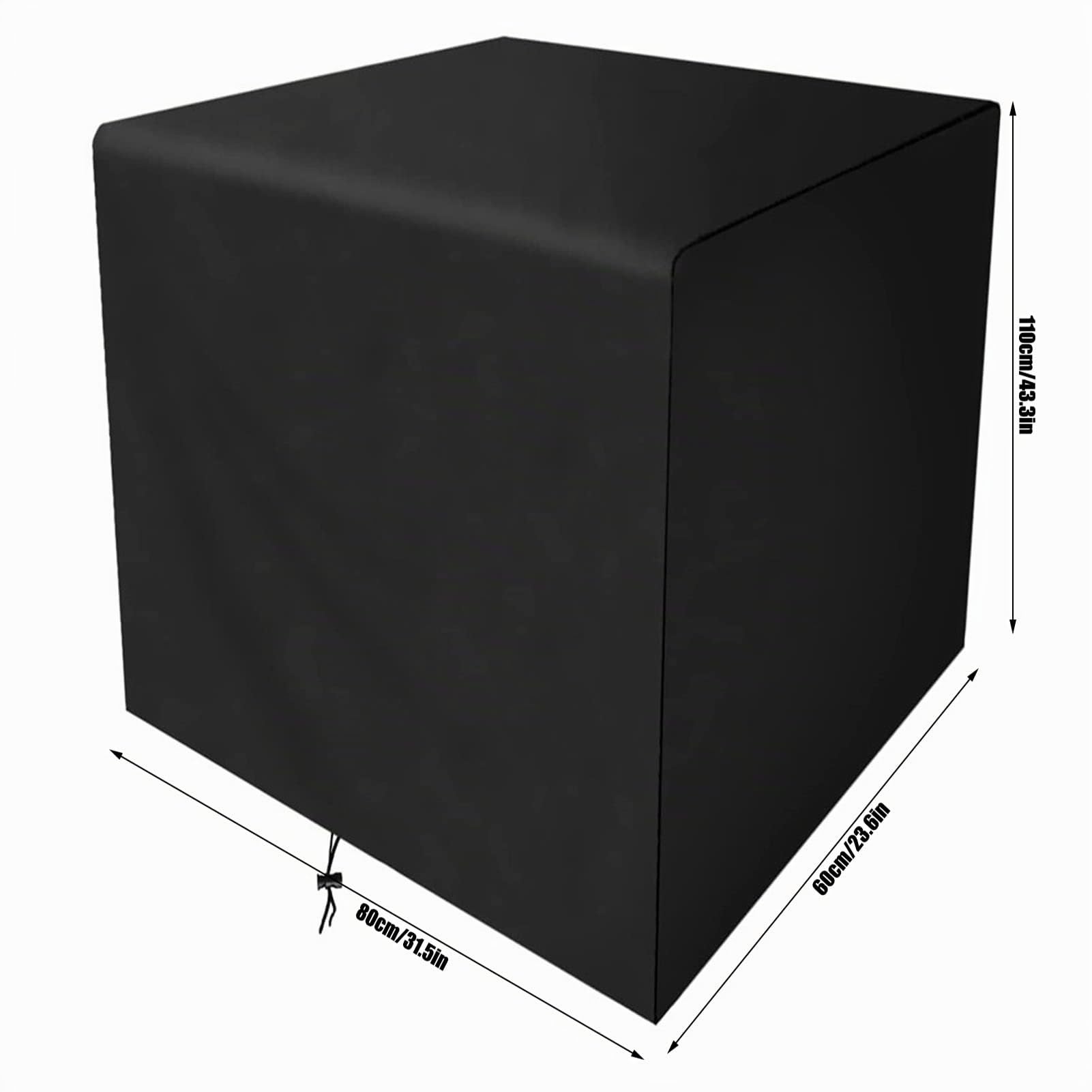 Dioche Copertura per Mobili da Giardino 80 x 60 x 110 cm Telo Copertura Tavolo Esterno Rettangolare per Giardino Gazebo Balcone Impermeabile Antivento Antistrappo Poliestere