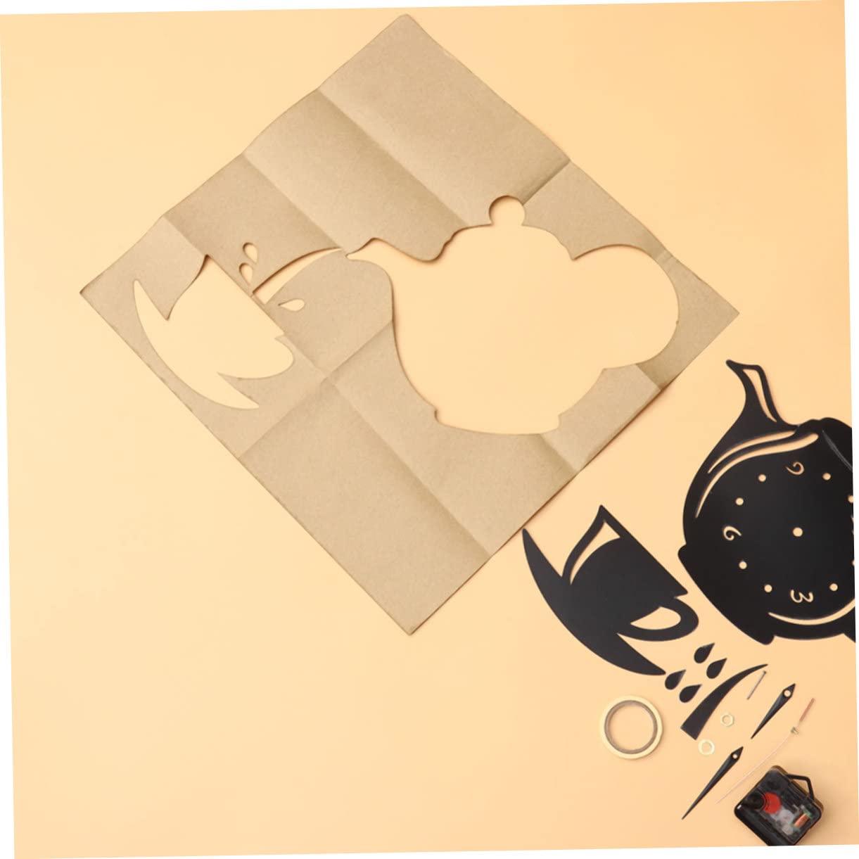 2 pezzi Reloj De Pared Orologio da parete digitale per la decorazione domestica di arte Orologio da parete Decorazioni per la casa per la casa Vassoi di cenere con coperchi Orologi da parete digitali