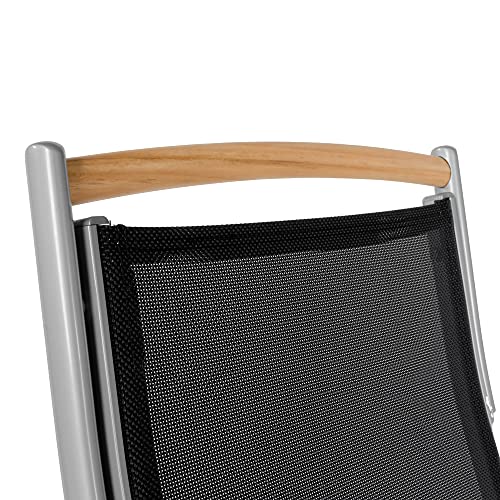 ib style® Diplomat Silber Quadro Ausziehtisch 90-180 cm | Premium Gartentisch | Anti Fingerprint | Frozen Glas | Inkl. 8… – Bild 8