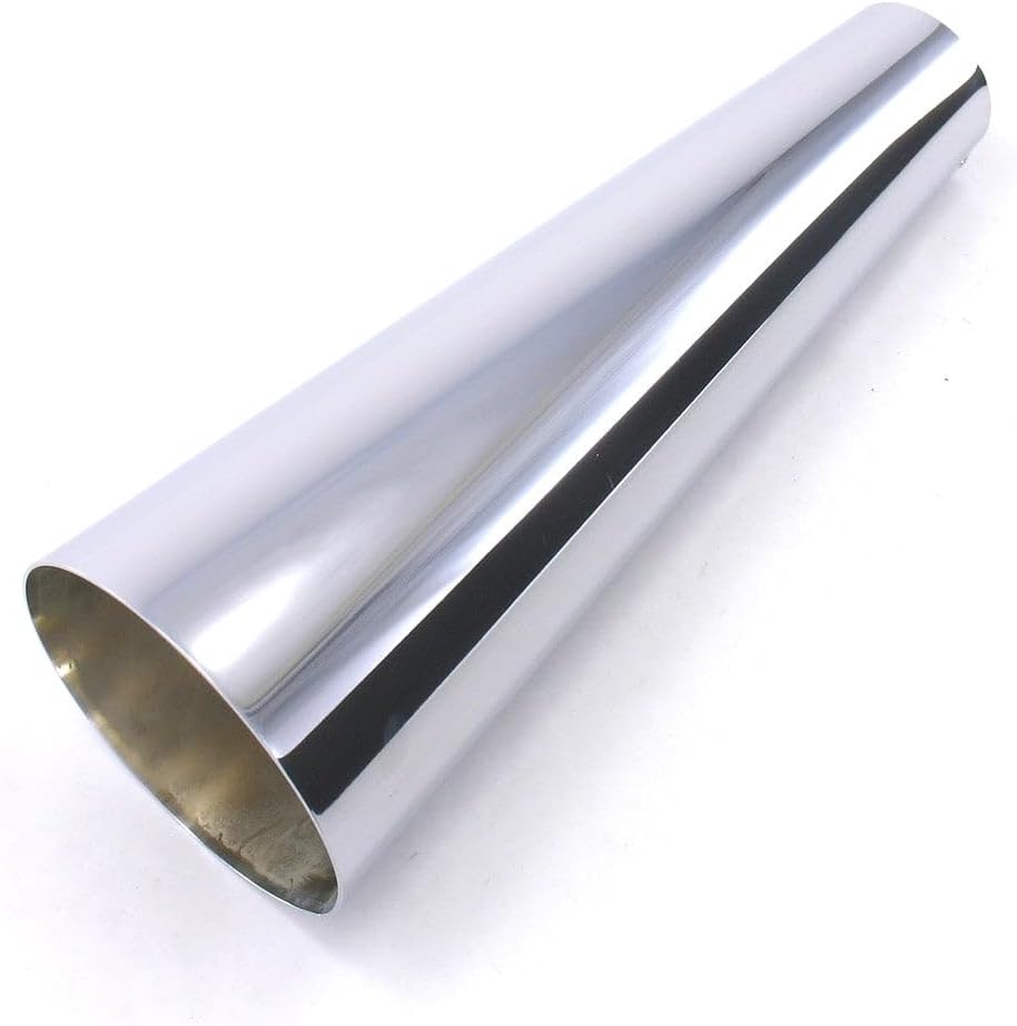 Patriot Exhaust H7328 Chrome Megaphone Exhaust Tip,Silver