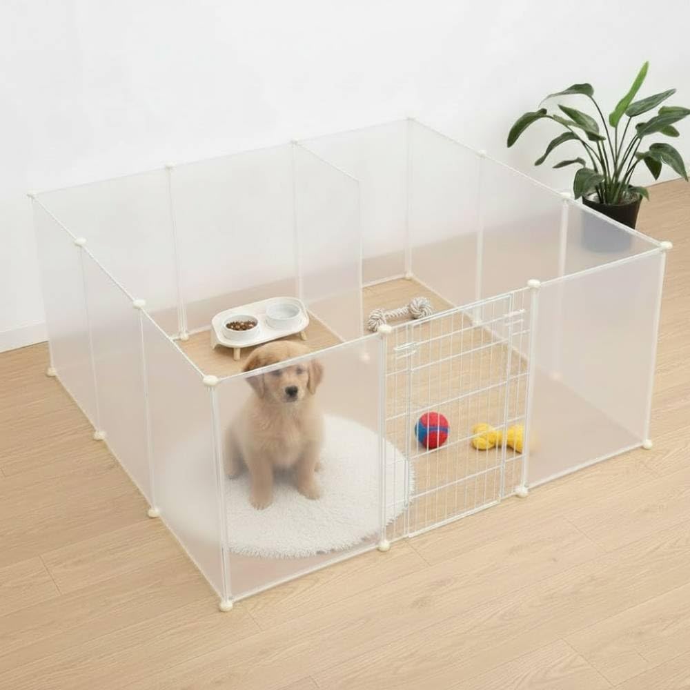 Amazon | iimono117 ペットフェンス 柵 高さ70cm×幅50cm 12枚 ドア付き