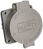 Hubbell-Wiring HBL26410 Screw Mount Short Single Receptacle 60 Amp 600 Volt AC Metallic Hubbellock