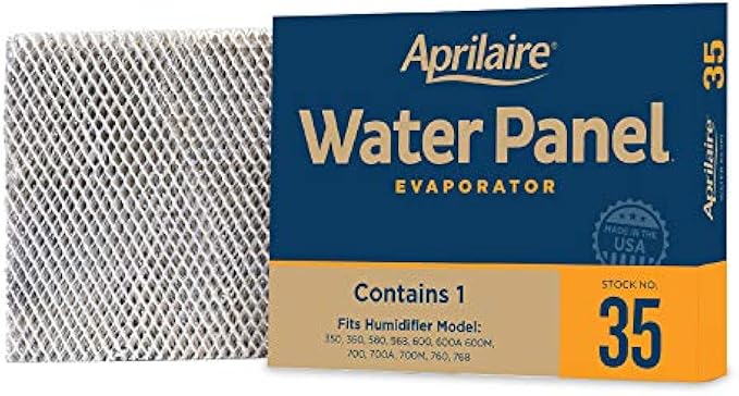 Aprilaire 35 Water Panel Humidifier Filter Replacement for Aprilaire Whole House Humidifier Models 350, 360, 560, 560A, 568, 600, 600A, 600M, 700, 700A, 700M, 760, 760A, 768 (Pack of 1)