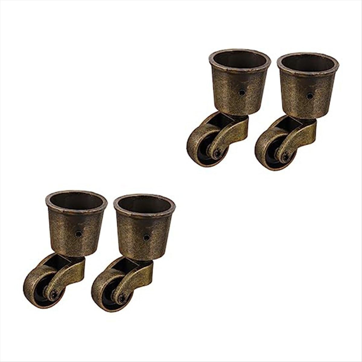 Sankaka Sofa Casters Round Heavy Duty Slides Swivel 1.5 Inch Retro Furniture Pulleys,4 PCS