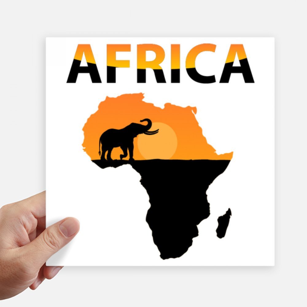 Pegatinas de África para maleta y portátil adhesivos sabana elefante decoración pared 4x