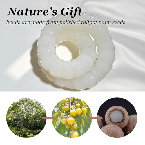 Image of Fidget Bracelet for Women Anxiety Bodhi Seeds Beaded Bracelets, Zen Fidget Stretch Bracelet Alleviate Anxiety Stress