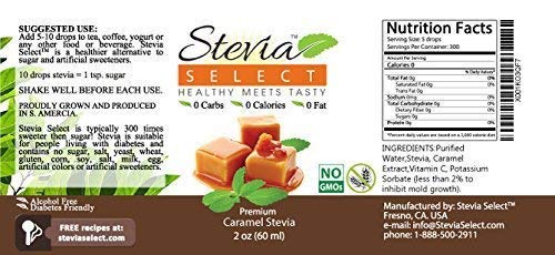 Stevia Drops Caramel, Irish Cream, & English Toffee Stevia Select Keto Coffee Sugar-Free Flavors Bundle Pack (3) #TOP5
