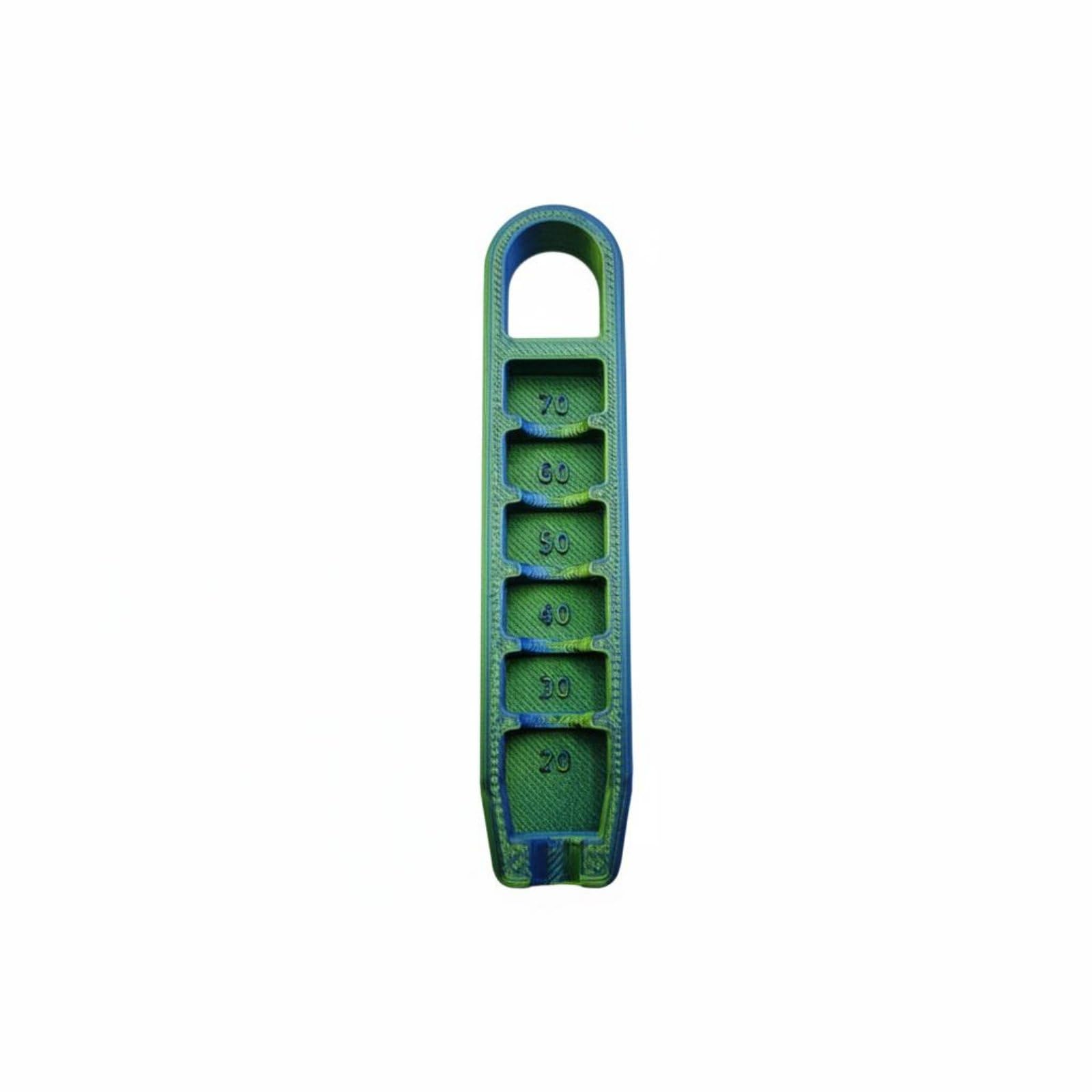 Gift Idea 3D Printed Golf Tee Holder Creative Design Golf Tee Elevator Decorative Sports Accessory 20-70 Mm Scale, Blue Green-image-3