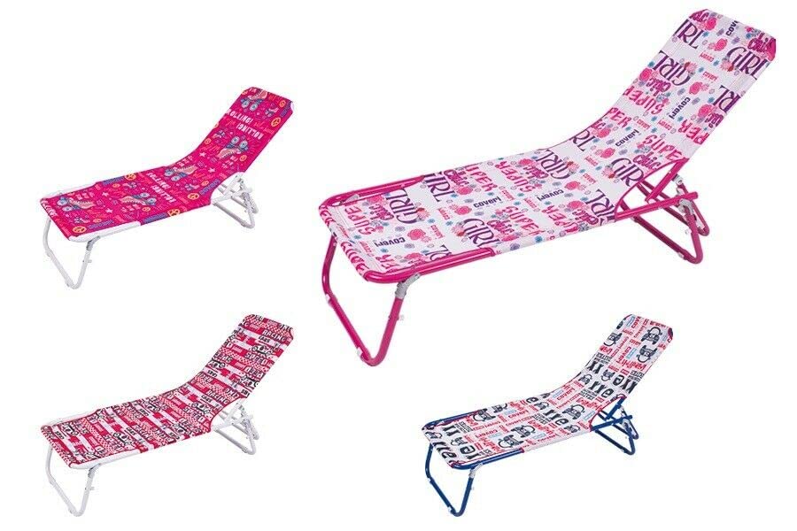 REPLOOD Lettino Brandina Prendisole per Bambini Reclinabile Pieghevole Mare 118x40x23 cm Rivestimento Antisudorazione