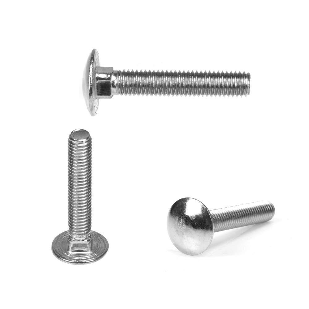 21 Tornillos De Carruaje M8x40mm | Cabeza Redonda Con Tuercas Y Arandelas | Acero Galvanizado 21 Tornillos De Carruaje M8x40mm | Cabeza Redonda Con Tuercas Y Arandelas | Acero Galvanizado
