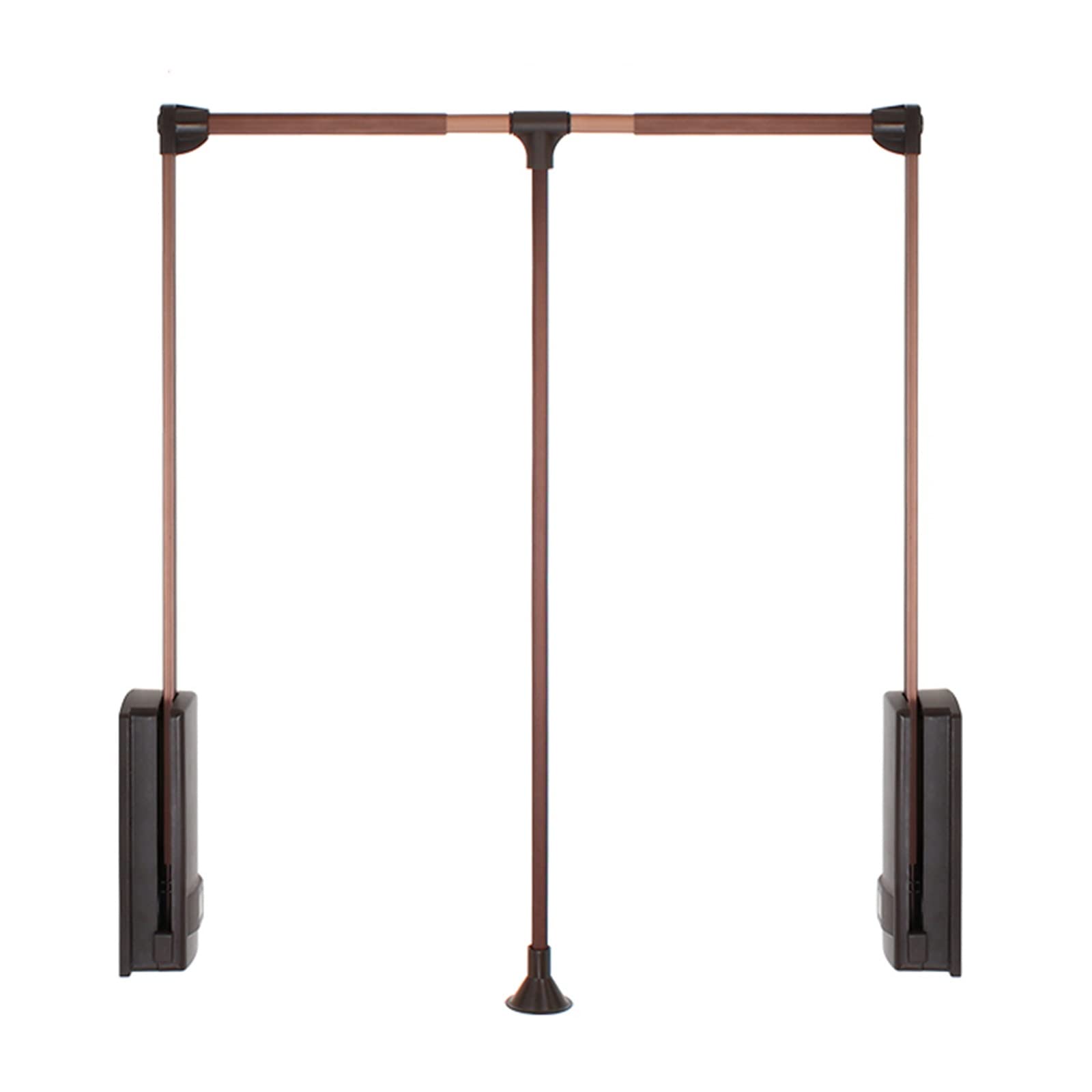 HTTGDGDH Adjustable Pull Down Closet Rod - Aluminum Space-Saving Hanger Organizer System With Soft Return, Supports 20Kg, Fits 600-830Mm Closets - Maximize Storage Efficiency,830-1150mm