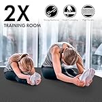 FrenzyBird Large Yoga Mat 6'x 4'（72”x 48”）—1/4" &1/3" Extra Wide Exercise Mat 183cm x 122cm Large Exercise Mat Big Home Yoga Mat Pilates Mat,Non Slip,Thick,TPE Workout Mat,for Women & Men, Yoga, Pilates, Gym and Floor Workouts Pilates - Image 2