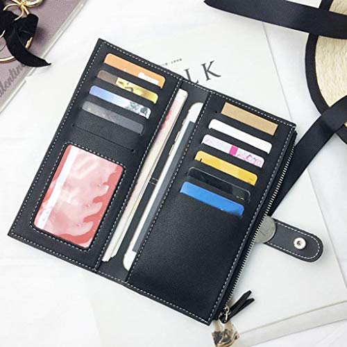 FMURY Women's Wallet, New Long Two-fold Clutch, Fashion Multi-Card Wallet(C)3