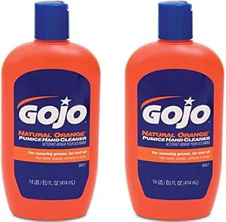 Gojo 957 Natural Orange Pumice Hand Cleaner - 14 oz. - 2 Pack