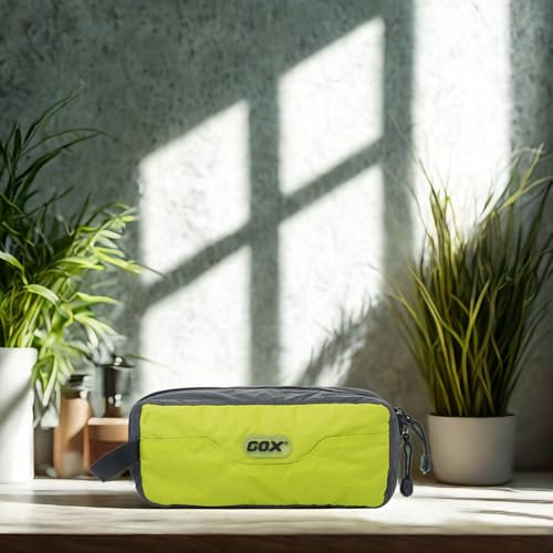 GOX Premium Toiletry Bag, Dopp Kit Case For Travel, Multifunction Organizer Pouch (Green/Grey) - Thumbnail 7