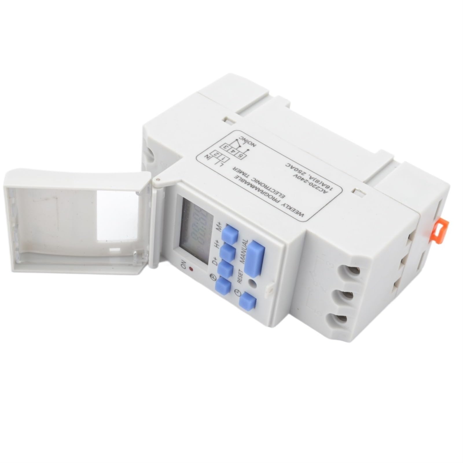 THC15A elektroniczny tygodniowy 7-dniowy programowalny cyfrowy przełącznik czasowy, sterowanie przekaźnikiem, szyna DIN tp8a16 (12 V)
