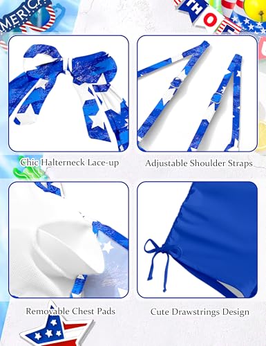 Image of Girls Swimsuit 2 Piece Halterneck Girls Tankini Swimsuit Drawstring Printed Swim Shorts Girl Bathing Suit for 7-18T