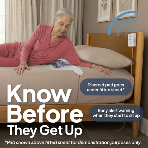 Smart Caregiver Bed Alarm for Elderly Adults, Alerts You When They Get Up